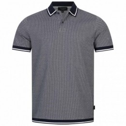 TEDBAKERAFFRICGeoTexturedHerenPoloshirt263994-MARINE