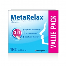 MetagenicsMetaRelaxVoedingssupplementStressEnVermoeidheid180Tabletten