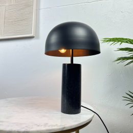 TafellampDavidZwartmarmer