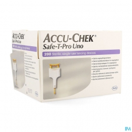 AccuChekSafeTProPlusUnoSterielWegwerp200
