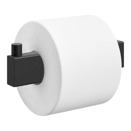 ZackLineaToiletrolhouder-Zwart
