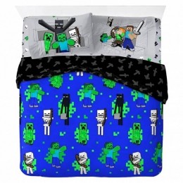 MinecraftMicrosoftFightBackBeddengoedSet200x200cm2x50x75cm24989