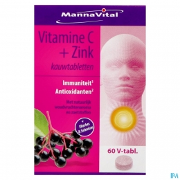 MannavitalVitamineCZink60Kauwtabletten