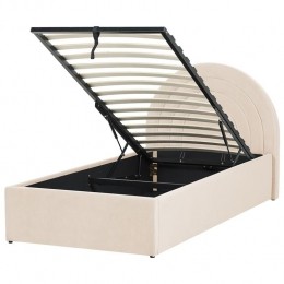 Beliani-ANET-Bedmetopbergruimte-Beige-90x200cm-Fluweel