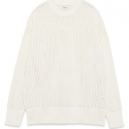 SweaterAmishCrewNeckOverManCottonNetMarble