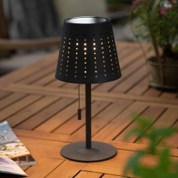 JUSTLIGHTLEDtafellampMandyUSB-aansluitingsolarzwart