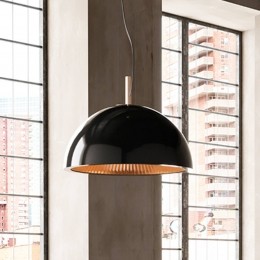 LEDS-C4Parapluhanglampzwart-goudstaal100cm