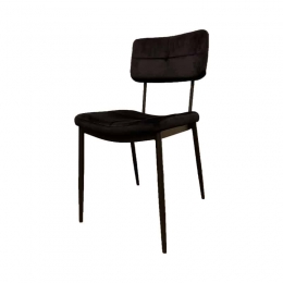 EetkamerstoelBostonvelvetZwart