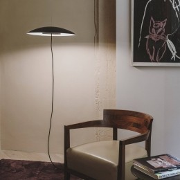 LEDS-C4NowaySingleLEDvloerlampgebogenzwart