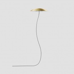 LEDS-C4NowaySingleLEDvloerlampgebogengoud