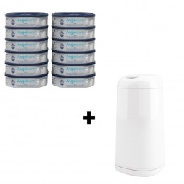 Angelcare12-packNavulcassetteinclWitteDressUpLuieremmer