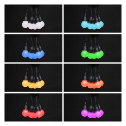66mLEDStringlightRGB-buitenlampjessnoer12RGBLEDsinclafstandsbediening-IP65Lichtsnoerbuiten