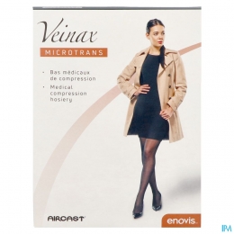 VeinaxKnie-kousVrouwMicrotrans3LangBeigeM2