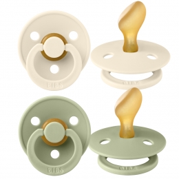 BibsIvorySage6-18mnd2StuksAnatomischeFopspeen