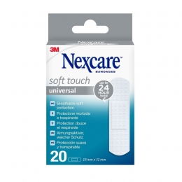 Nexcare3mSoftTouchUniversal19mmx72mmStrips20