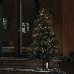 Clusterverlichtingvoorbinnenenbuiten-2000LEDs-Frosted-2100KAmber-44meter-Kerstverlichting-IP44-InclTransformator