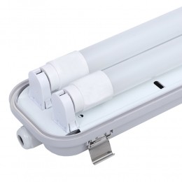 10-packLEDTLarmaturen150cmIP65incl2x24WLEDbuizen6000K