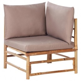 Beliani-CERRETO-Hoekmoduletuin-Taupe-Bamboe