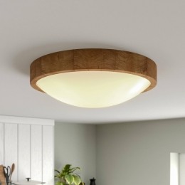 EnvostarplafondlampKris37cmeikenhoutnaturel