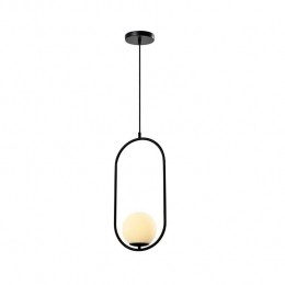 QUVIOHanglampglaslangwerpigzwart-QUV5123L-BLACK