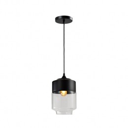 QUVIOHanglamplangwerpigglaszwart-QUV5102L-BLACK