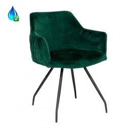 StoelNellydonkergroenvelvet