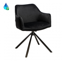 StoelFurtadozwartvelvet