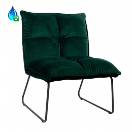 FauteuilMalagadonkergroenvelvet
