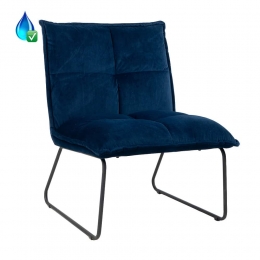 FauteuilMalagadonkerblauwvelvet