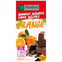 3xDamhertChocoladetabletOrangeZonderSuikers85gr
