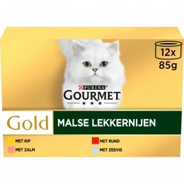 4xGourmetGoldBlikMalseLekkernijenMultipack12x85gr