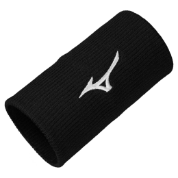 MizunoWristbandLongZwartWitDamesHerenMaatNS