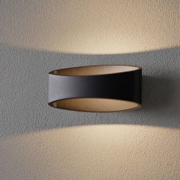 MaytoniLEDwandlampTrameovalevorminzwart