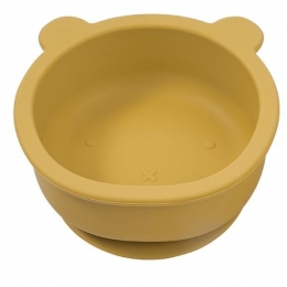 Dutsi-BeertjeSerie-SiliconenBabykommetje-BerenOntwerp-350ml-Mosterdgeel