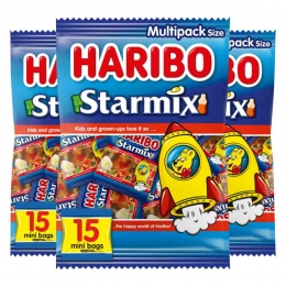 3xHariboStarmixUitdeelzakjes375gr
