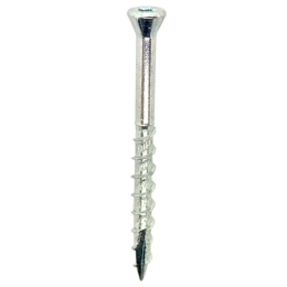 Woodies61835374UltimateGlaslatschroef-TX10-35X40mm-PlatverzonkenKop-Deeldraad-Verzinkt200st