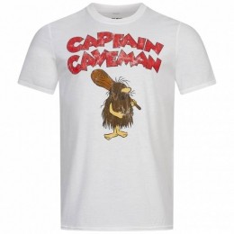 GEKKERACESCaptainCavemanHerenT-shirtCDMTS026WHT