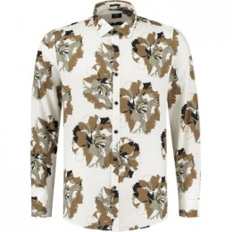OverhemdLangeMouwDstrezzedOverhemdCamoFlowerOff-White
