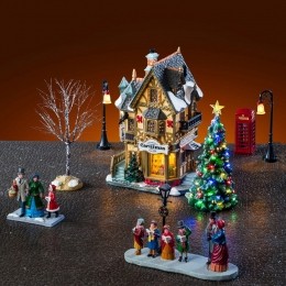 TannenbaumChristmasShoppeSet13x47x29cmKerstdorpLEMAX-Lemax