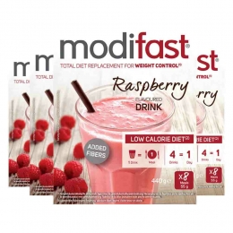 4xModifastIntensiveMilkshakeRaspberry8x55gr