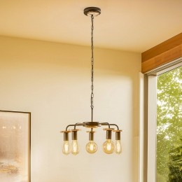 EnvostarYorikhanglampmetboomschijven5-lamps