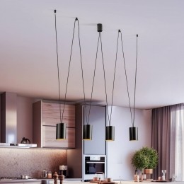 NowodvorskiLightingHanglampMoreTonezwartgoud4-lamps