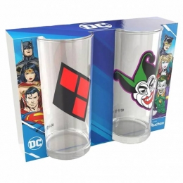 DCComics2DrinkglazenSetWonderHarleyQuinnJoker027L24862