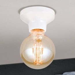 ORIONPlafondlampFrostvankeramiekwit