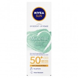 6xNiveaSunMineralUVProtectionZonnecrmeGezichtSPF5050ml