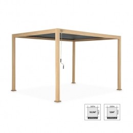 sweeek-Pergolametlamellendak3x4m