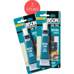 2xBisonTextiellijmTube50ml