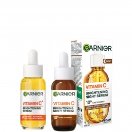 GarnierVitaminCDayandNightSerumSetforFaceAnti-DarkSpotsandBrightening30ml