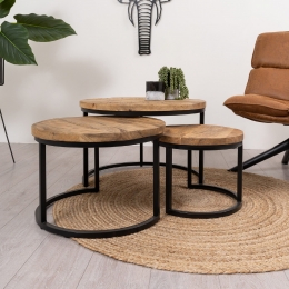 MangohoutensalontafelsetLindonnaturel