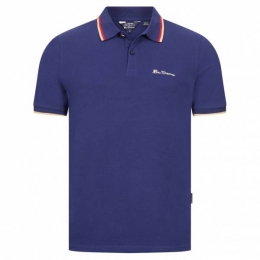 BENSHERMANTwinTippedHerenPoloshirt0076270-TWILIGHTDENIM